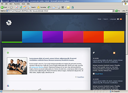 HTML HOMEPAGE SCREENSHOT