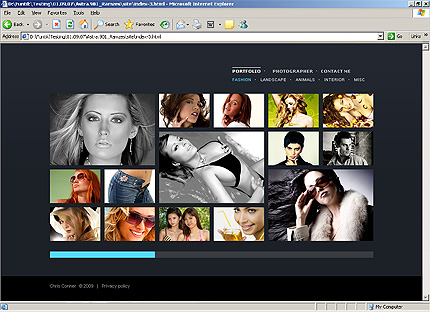 HTML HOMEPAGE SCREENSHOT