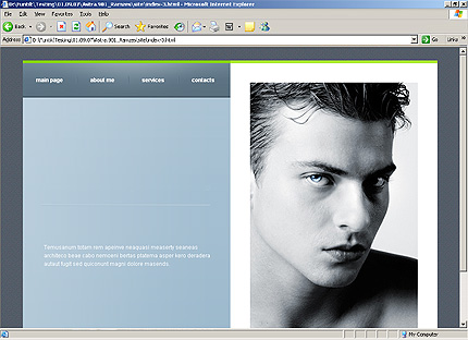 HTML HOMEPAGE SCREENSHOT