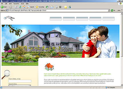 HTML HOMEPAGE SCREENSHOT