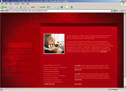 HTML HOMEPAGE SCREENSHOT