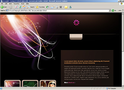 HTML HOMEPAGE SCREENSHOT