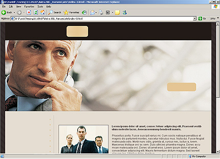 HTML HOMEPAGE SCREENSHOT