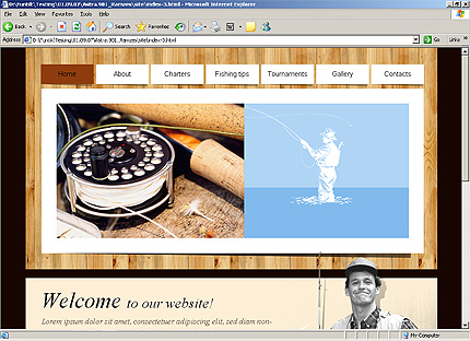 HTML HOMEPAGE SCREENSHOT