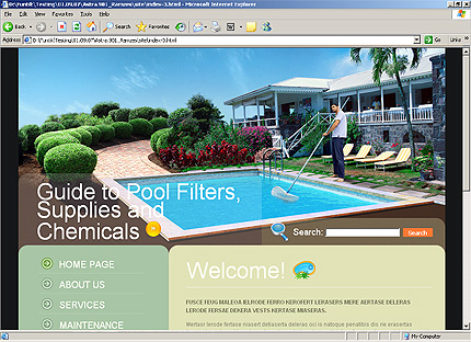 HTML HOMEPAGE SCREENSHOT