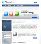 Web Hosting Web Design Template 22718