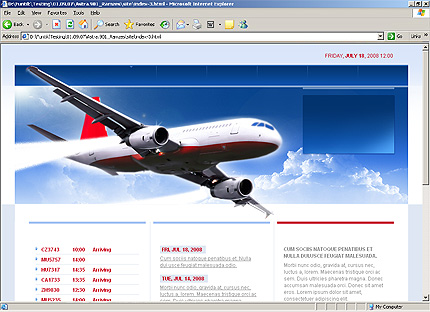 HTML HOMEPAGE SCREENSHOT