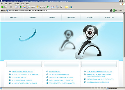 HTML HOMEPAGE SCREENSHOT