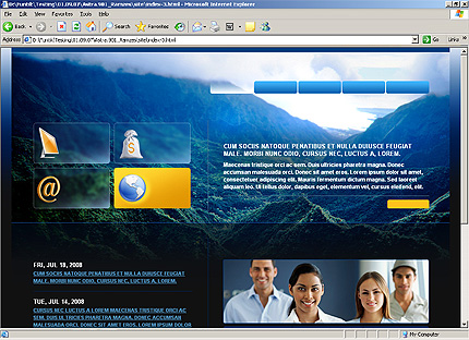 HTML HOMEPAGE SCREENSHOT