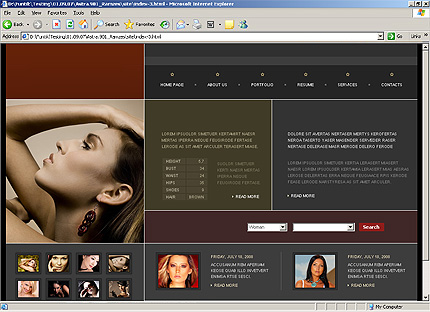 HTML HOMEPAGE SCREENSHOT