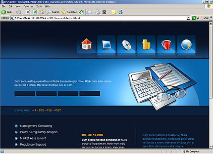 HTML HOMEPAGE SCREENSHOT