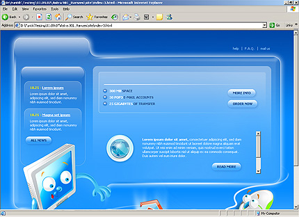 HTML HOMEPAGE SCREENSHOT