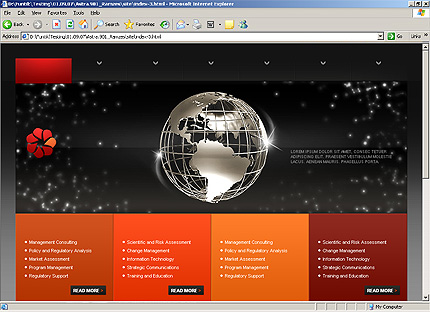 HTML HOMEPAGE SCREENSHOT