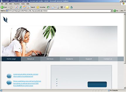 HTML HOMEPAGE SCREENSHOT