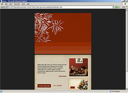 HTML HOMEPAGE SCREENSHOT