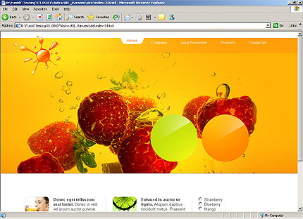 HTML HOMEPAGE SCREENSHOT