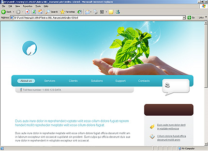 HTML HOMEPAGE SCREENSHOT