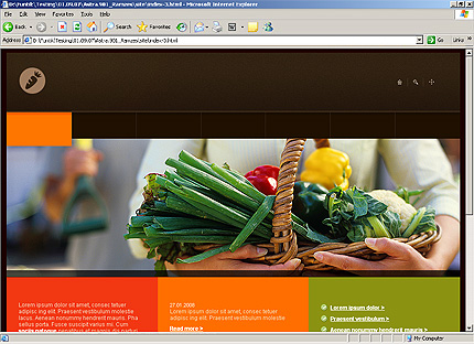 HTML HOMEPAGE SCREENSHOT