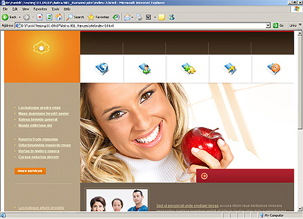 HTML HOMEPAGE SCREENSHOT