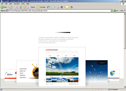 HTML HOMEPAGE SCREENSHOT