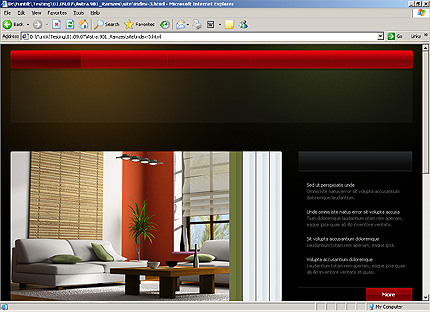 HTML HOMEPAGE SCREENSHOT