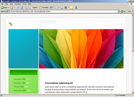 HTML HOMEPAGE SCREENSHOT