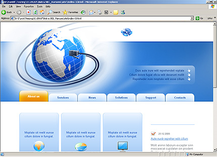 HTML HOMEPAGE SCREENSHOT