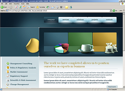 HTML HOMEPAGE SCREENSHOT