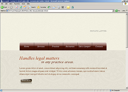 HTML HOMEPAGE SCREENSHOT