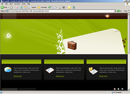 HTML HOMEPAGE SCREENSHOT