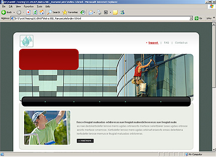 HTML HOMEPAGE SCREENSHOT