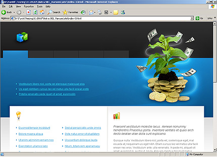 HTML HOMEPAGE SCREENSHOT