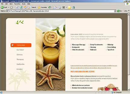 HTML HOMEPAGE SCREENSHOT