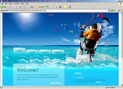 HTML HOMEPAGE SCREENSHOT