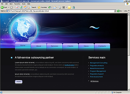 HTML HOMEPAGE SCREENSHOT