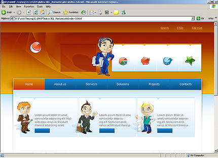 HTML HOMEPAGE SCREENSHOT