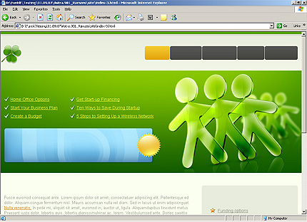 HTML HOMEPAGE SCREENSHOT