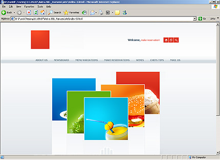 HTML HOMEPAGE SCREENSHOT