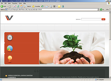 HTML HOMEPAGE SCREENSHOT