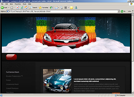 HTML HOMEPAGE SCREENSHOT