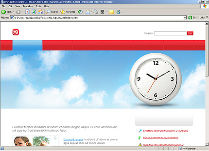 HTML HOMEPAGE SCREENSHOT