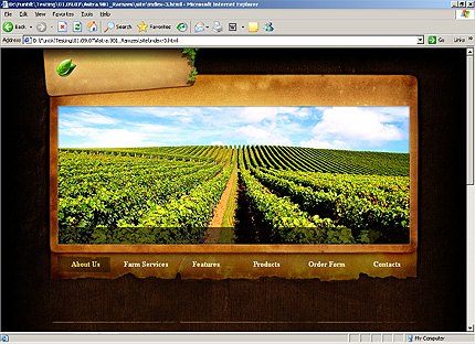 HTML HOMEPAGE SCREENSHOT