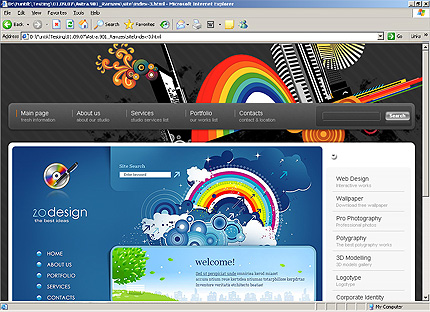 HTML HOMEPAGE SCREENSHOT