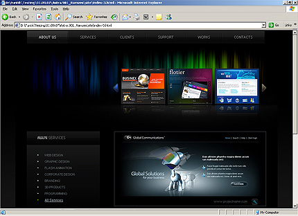 HTML HOMEPAGE SCREENSHOT