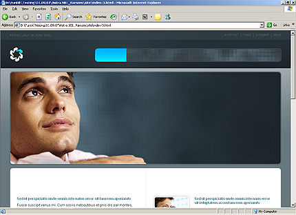 HTML HOMEPAGE SCREENSHOT