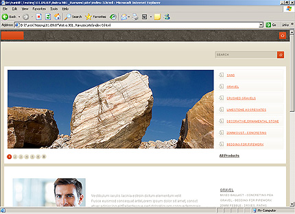 HTML HOMEPAGE SCREENSHOT