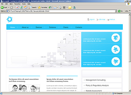 HTML HOMEPAGE SCREENSHOT