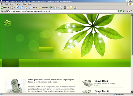 HTML HOMEPAGE SCREENSHOT