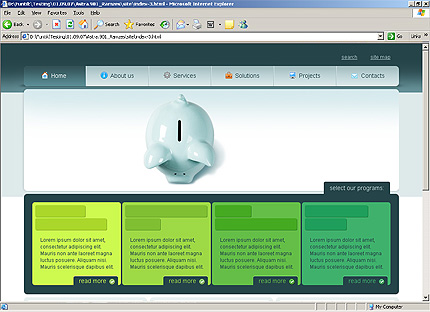 HTML HOMEPAGE SCREENSHOT