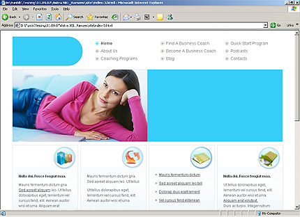 HTML HOMEPAGE SCREENSHOT